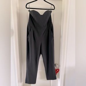 Black strapless jumpsuit!